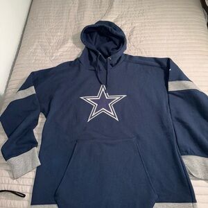 NFL proline fanatics Navy Blue Dallas cowboys pullover Hoodie Sz: Large